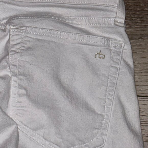 Rag & Bone The Dre Slim Boyfriend Jeans Size 25 White - Picture 6 of 14